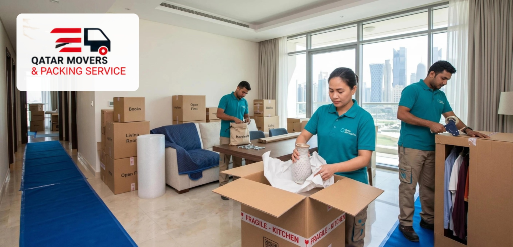 How to pack household items safely when moving in Qatar
